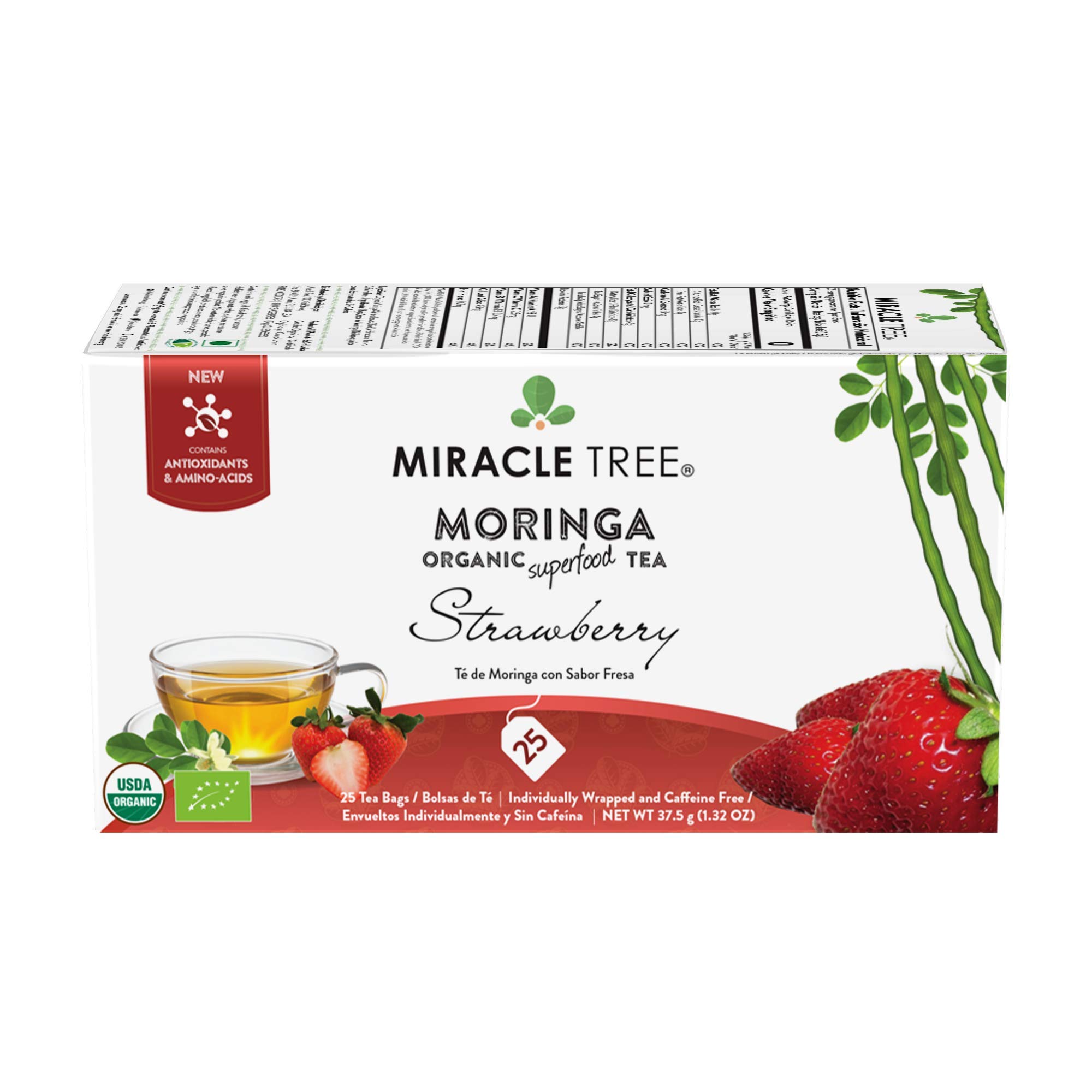 Amazon.com : Miracle Tree - Organic Moringa Superfood Tea, 25